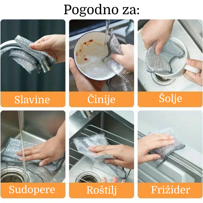 Abrazivna Krpa Za Posuđe (set od 6 komada)