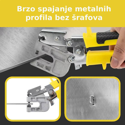 Kliješta za brzo spajanje metalnih profila bez šrafljenja