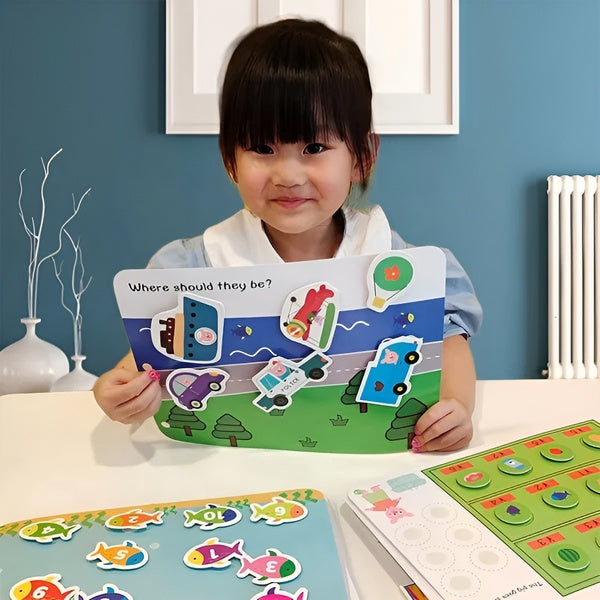 MobiSticker Montessori knjiga za istraživanje vozila i naljepnice