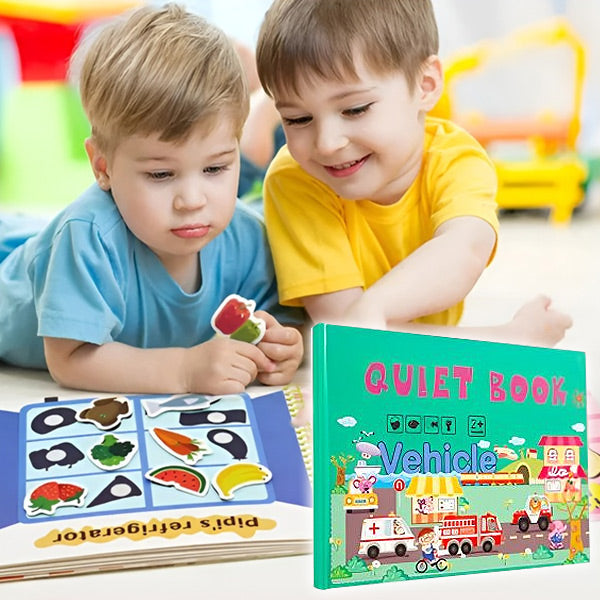 MobiSticker Montessori knjiga za istraživanje vozila i naljepnice