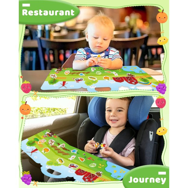 MobiSticker Montessori knjiga za istraživanje vozila i naljepnice