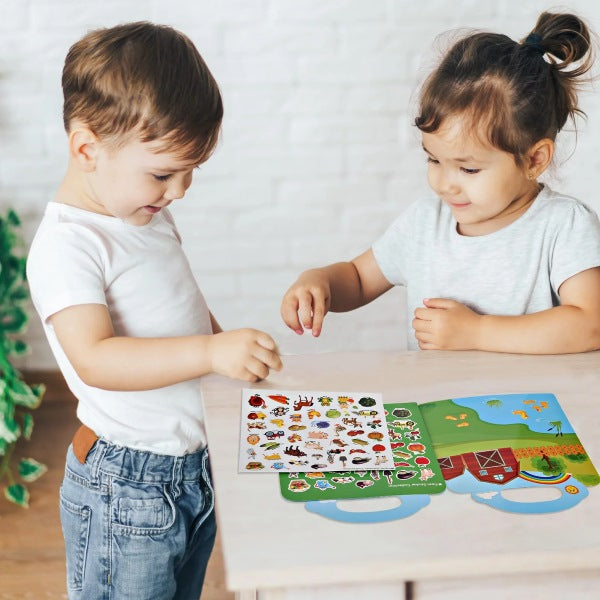 MobiSticker Montessori knjiga za istraživanje vozila i naljepnice