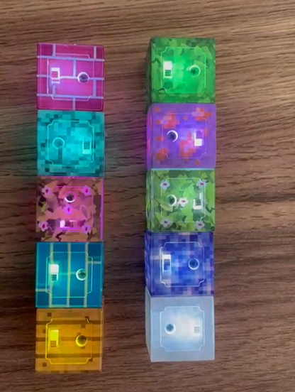 Minecraft magnetne kocke sa svijetlećim elementima