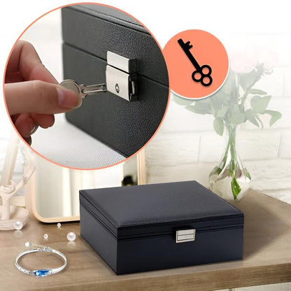 Elegantna putna kutija za nakit s mekanom unutrašnjošću i pregradama